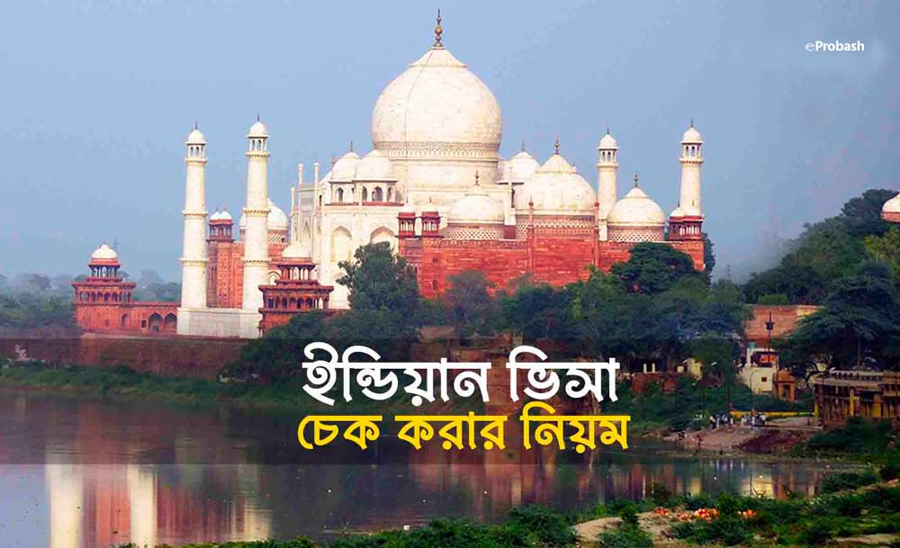 পাসপোর্ট নাম্বার দিয়ে ইন্ডিয়ান ভিসা চেক করার নিয়ম
