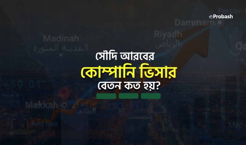 সৌদি আরবের কোম্পানি ভিসা বেতন কত